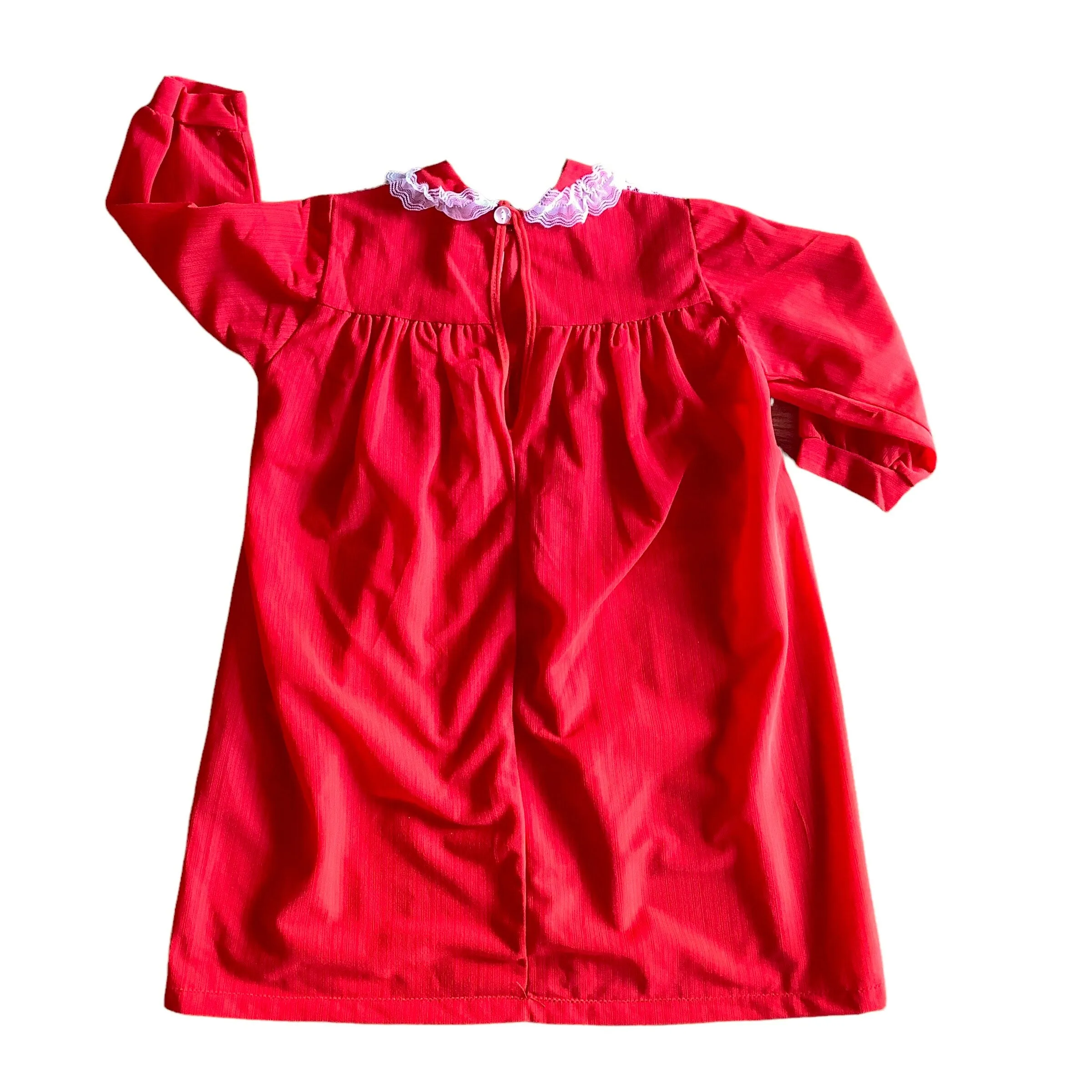 1970's  Red Dress 2-3Y