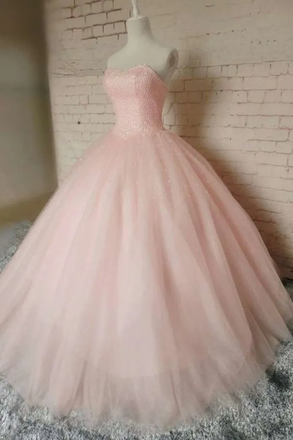 2024 Tulle Sweetheart Ball Gown Quinceanera Dresses P7TC713Z