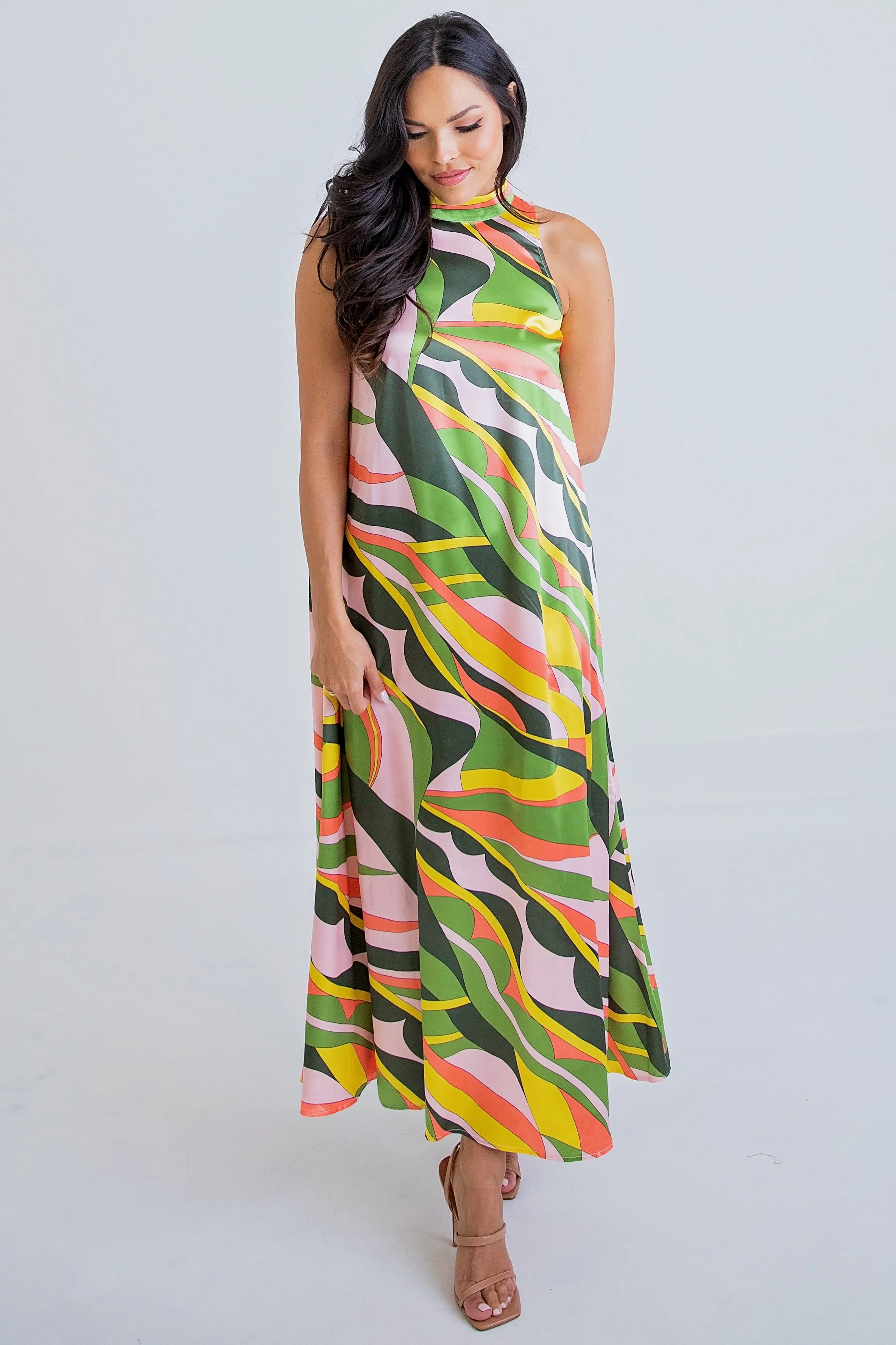 70’s Halter Maxi Dress