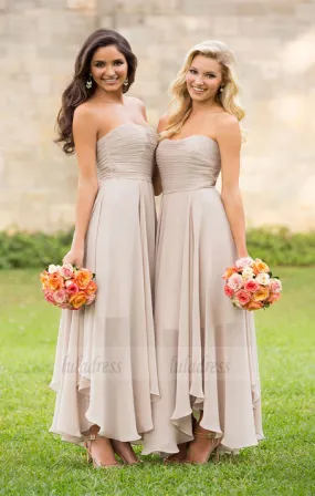 A-line Bridesmaid Dress,Strapless Bridesmaid Dress,BD98967