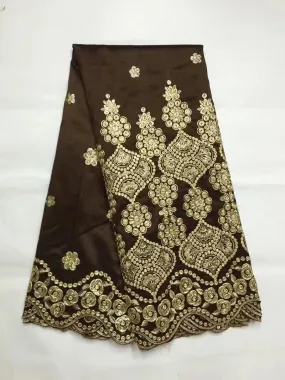 African Raw Silk George Fabric Nigerian Lace Fabrics Wedding Dresses