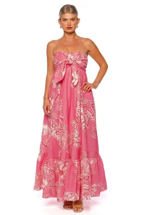 Asha Knotted Strapless Maxi Dress