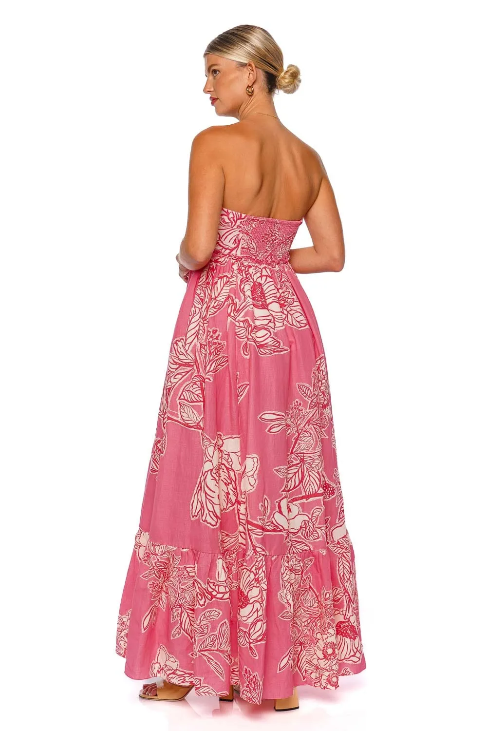 Asha Knotted Strapless Maxi Dress