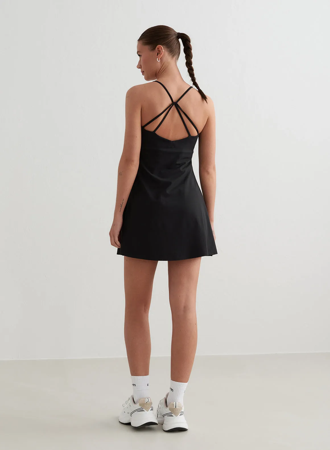 Black Sense Strap Dress