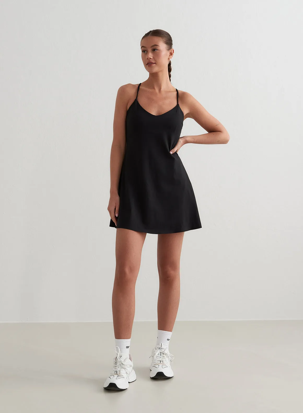 Black Sense Strap Dress