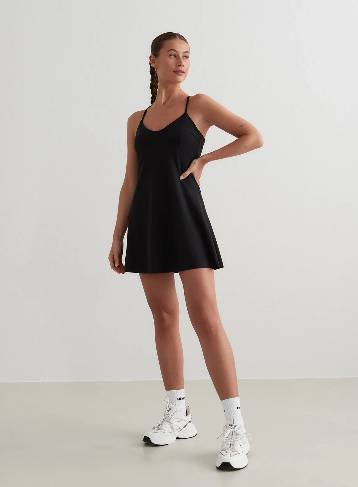 Black Sense Strap Dress