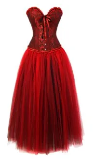 Corset Dress Drag Omanel (Red)