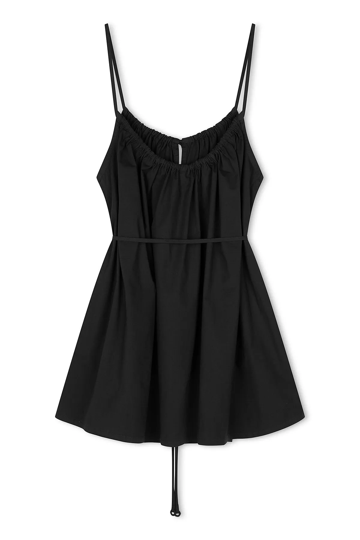 Cotton Poplin Dress - Black