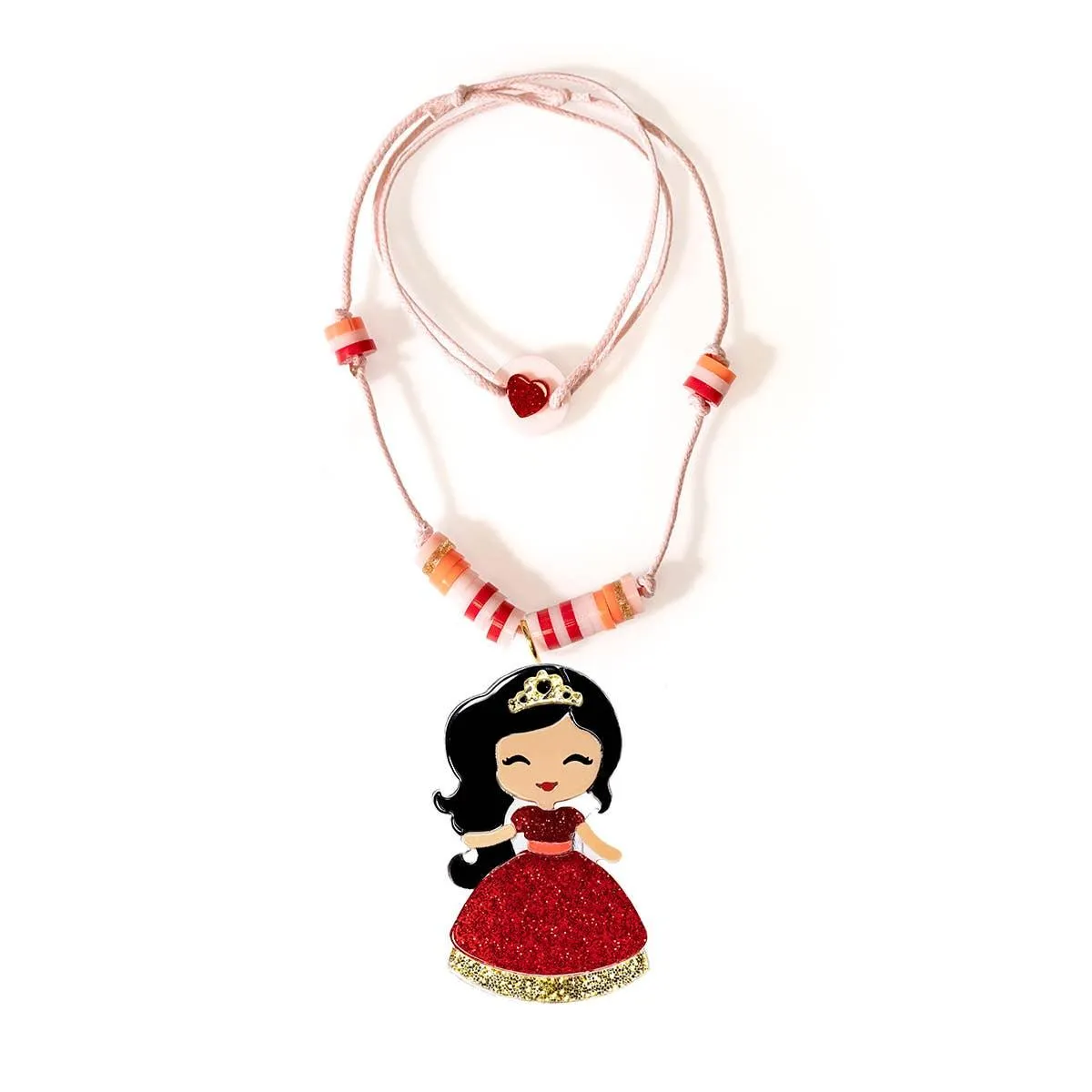 Cute Doll Red Dress Necklace