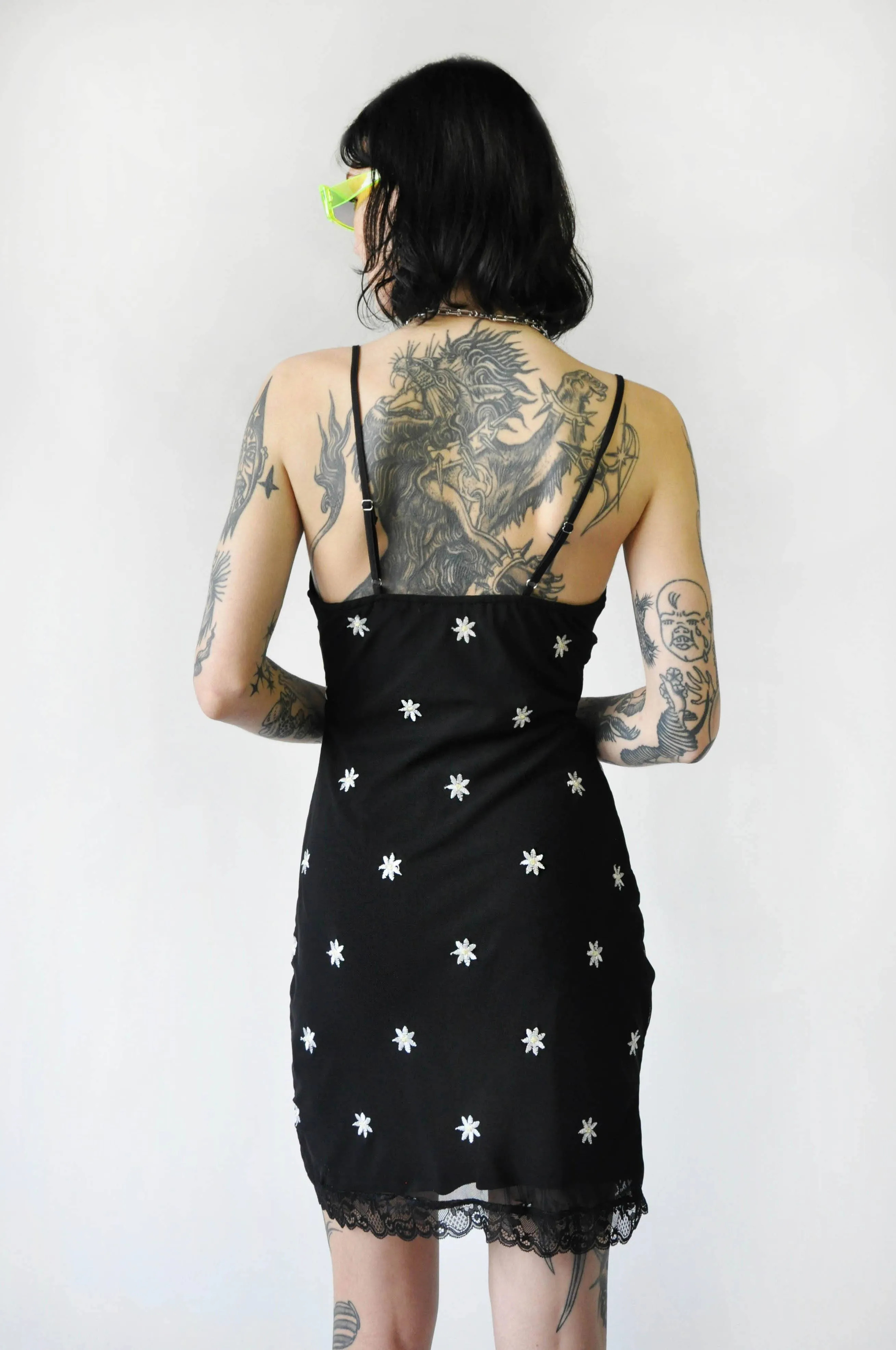 Daisy Mesh Slip Dress [Last S, L]