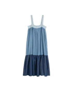 Denim Tiered Maxi Jumper