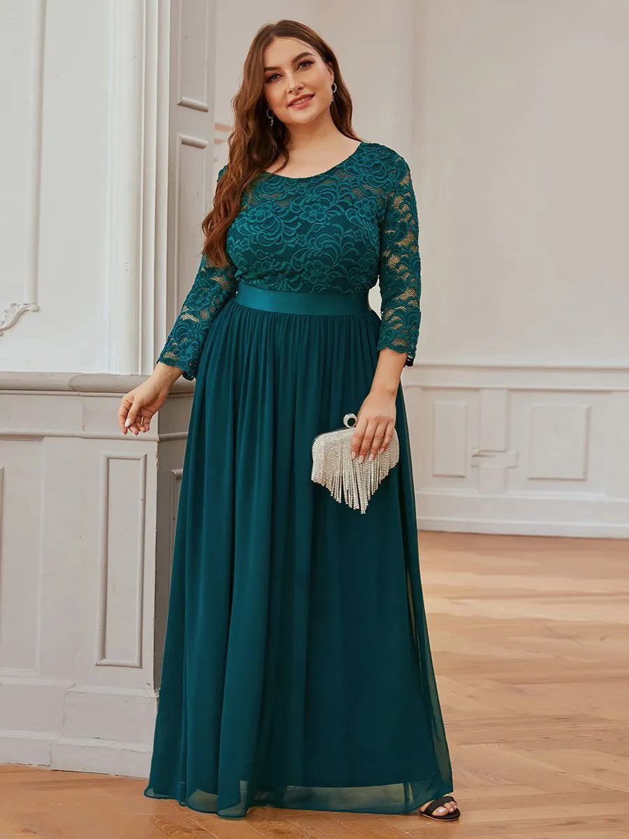 Elegant Empire  Wholesale Bridesmaid Dresses with Long Lace Sleeve