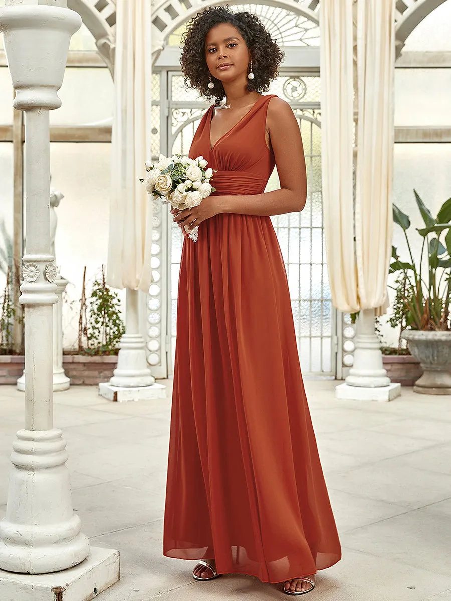 Elegant Wholesale Maxi Long Evening Dresses With Double V-Neck