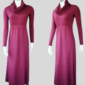 Extra long sweater dress organic cotton or wool