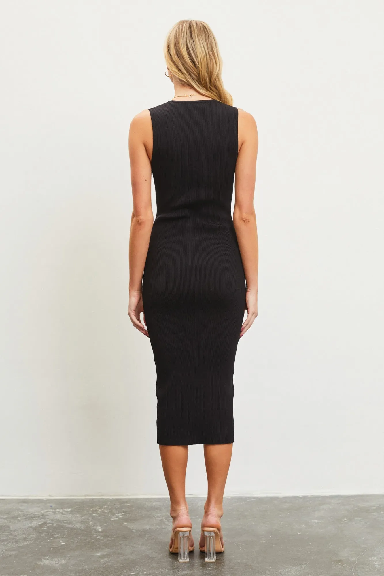 Gemma Knit Dress Black