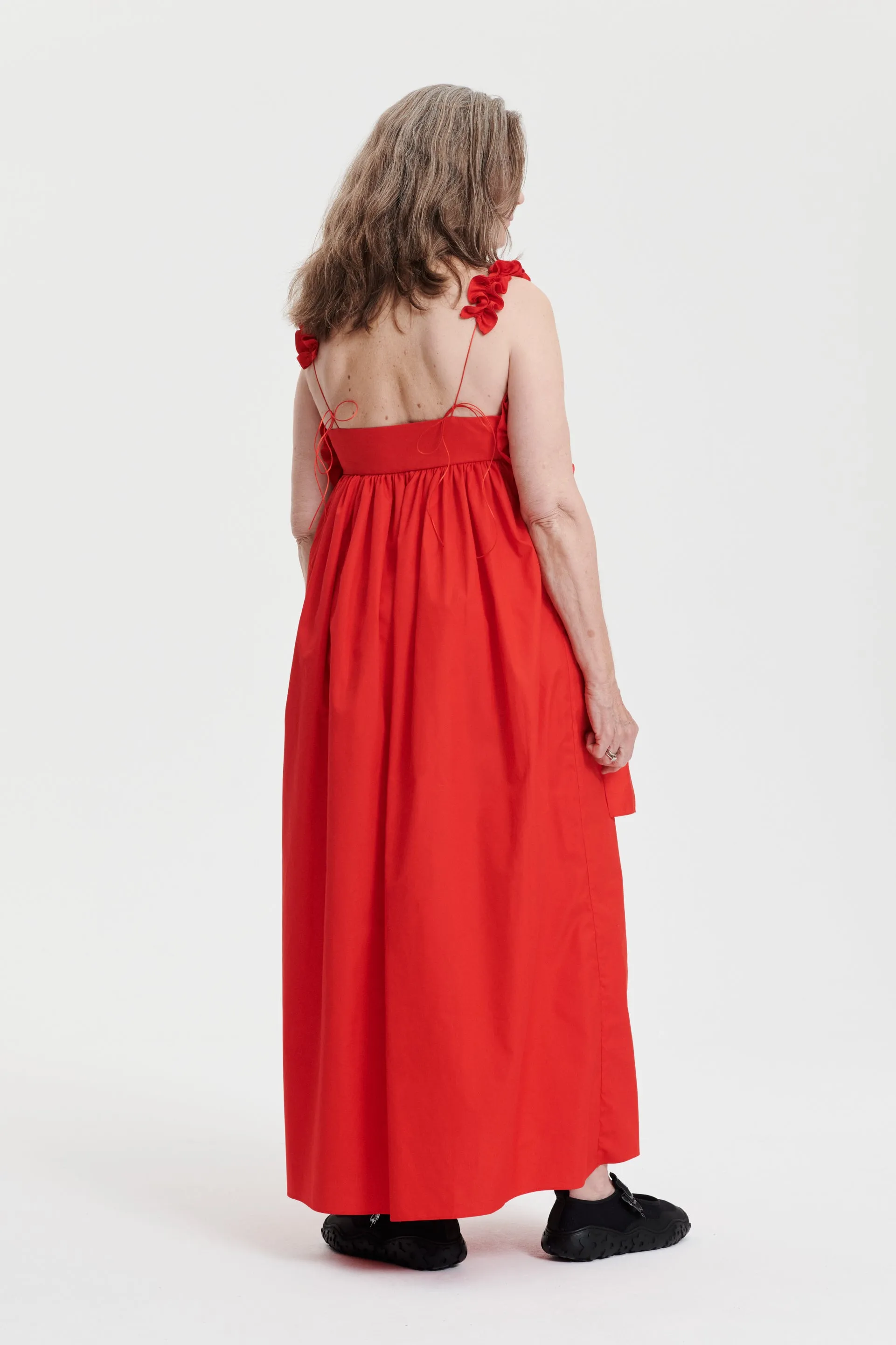 GIOVANNA | DRESS COTTON POPPY RED