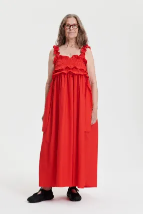 GIOVANNA | DRESS COTTON POPPY RED