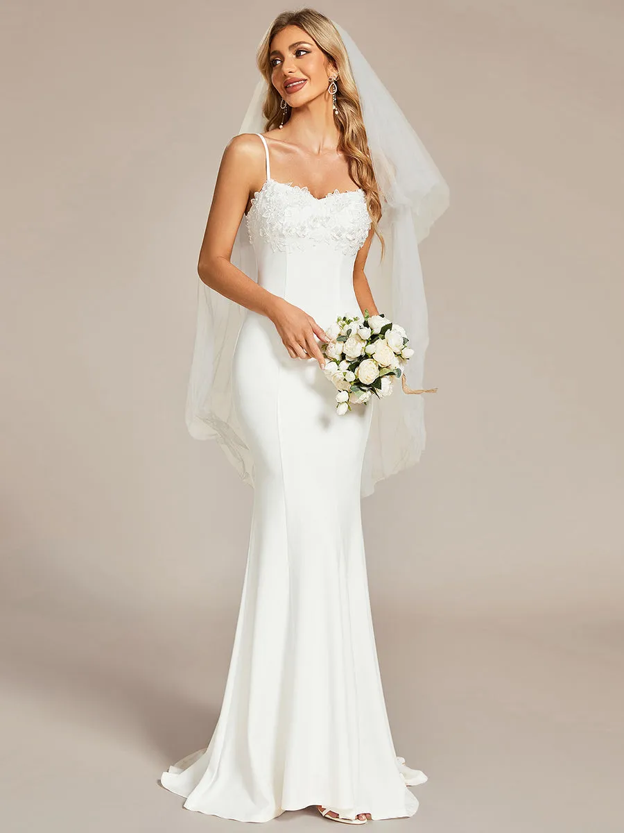 Gorgeous Mermaid Spaghetti Straps Wholesale Wedding Dresses