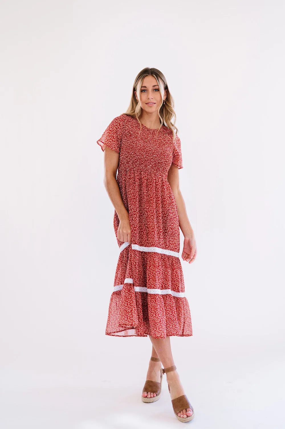 Isla Dress in Red