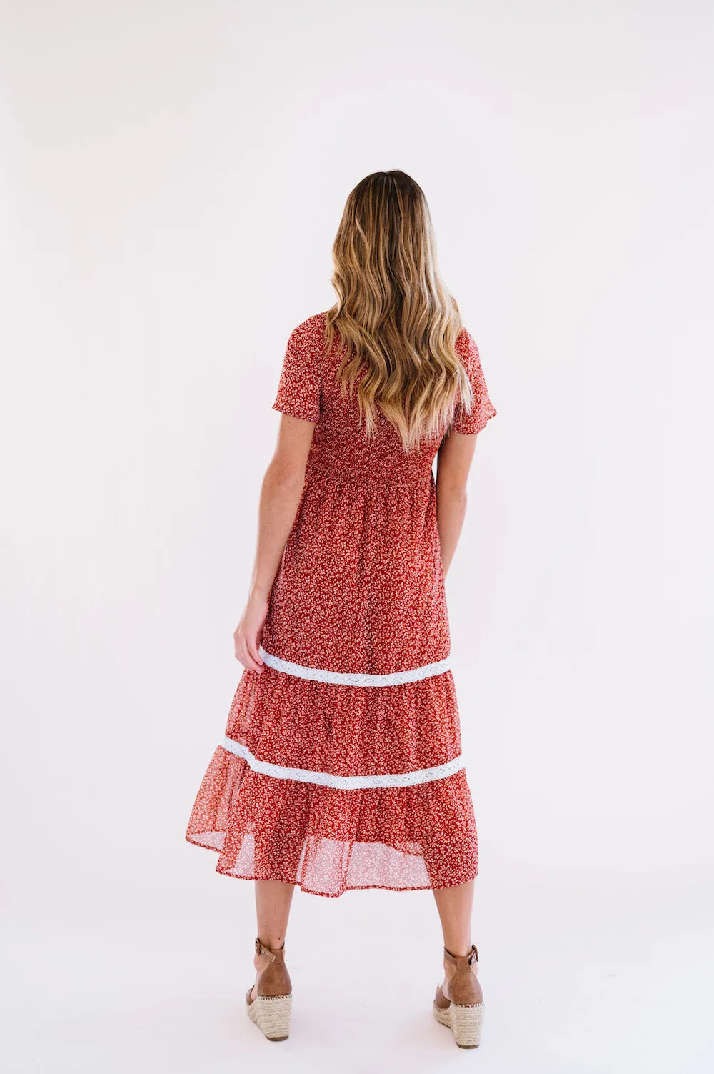 Isla Dress in Red