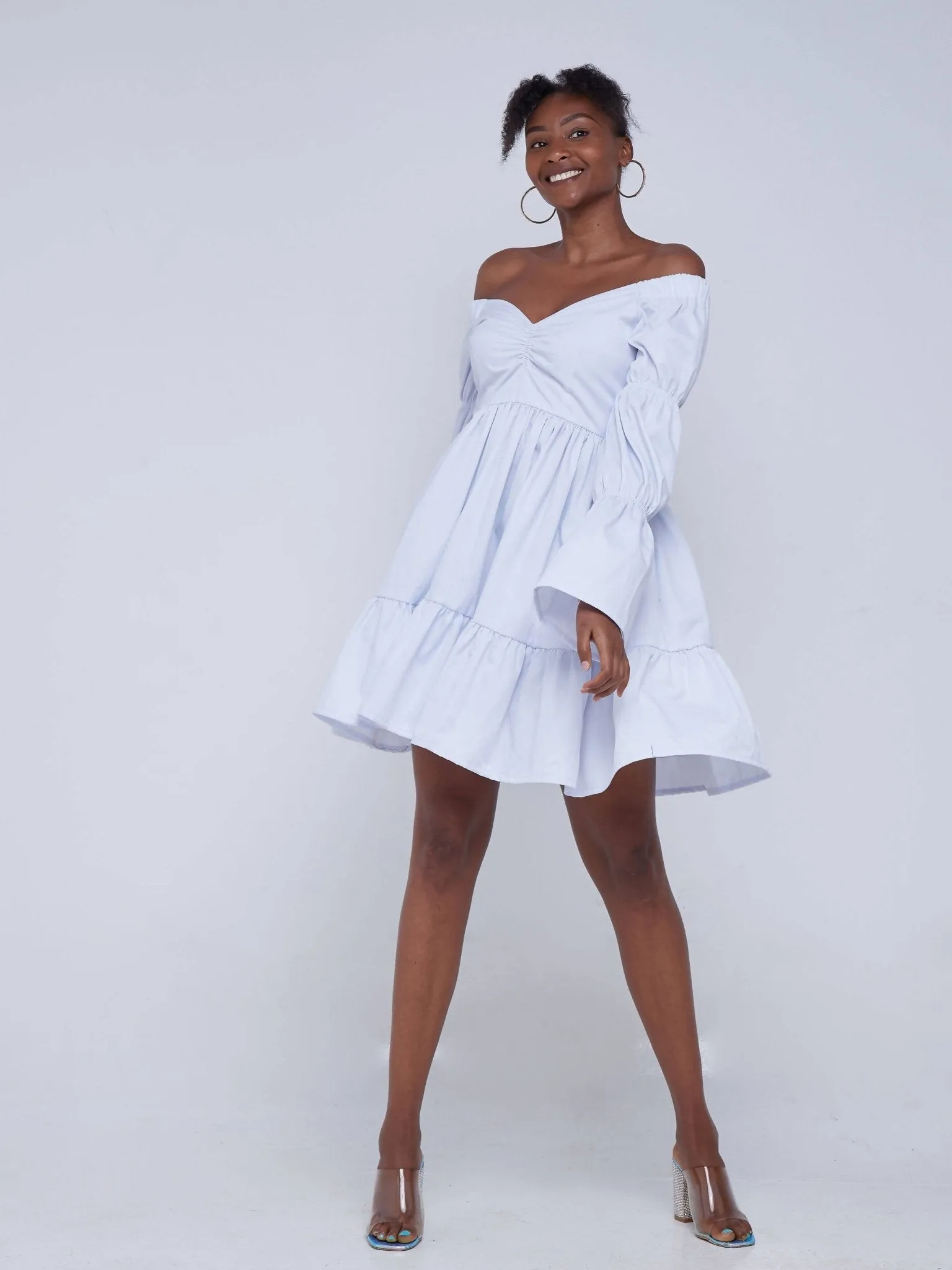 Izulu Mukutan Dress - White