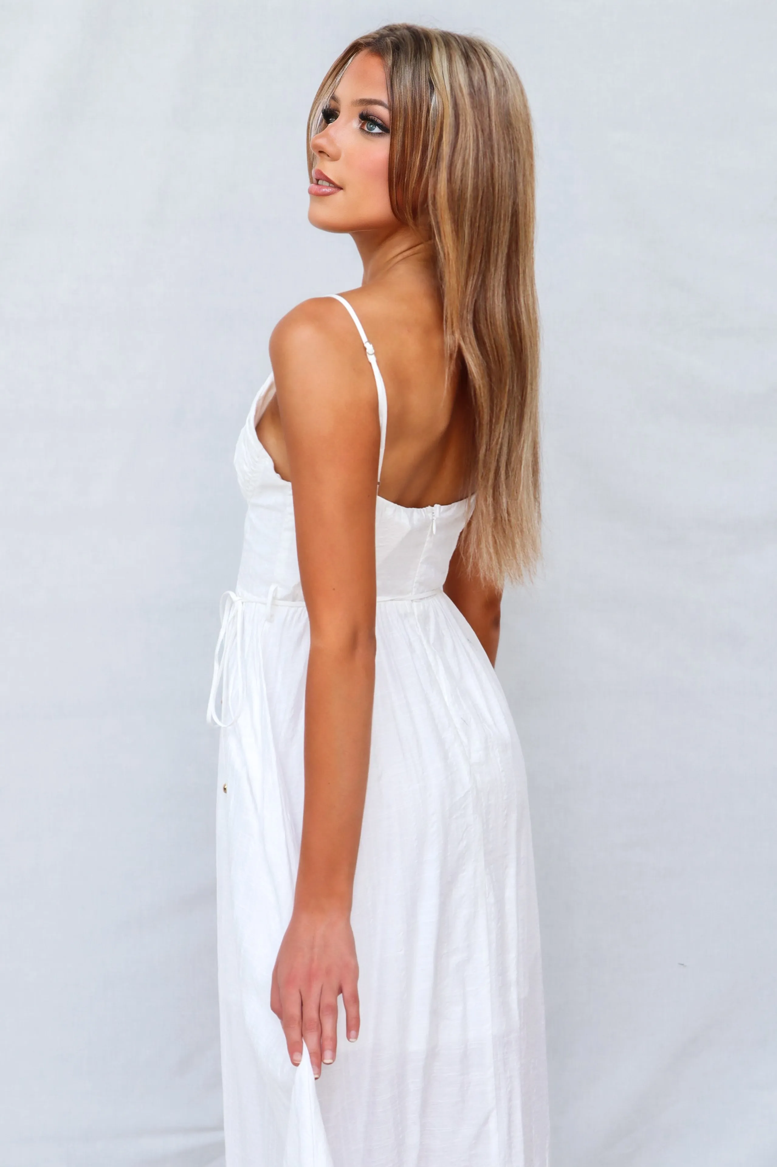 Lala Midi Dress - White