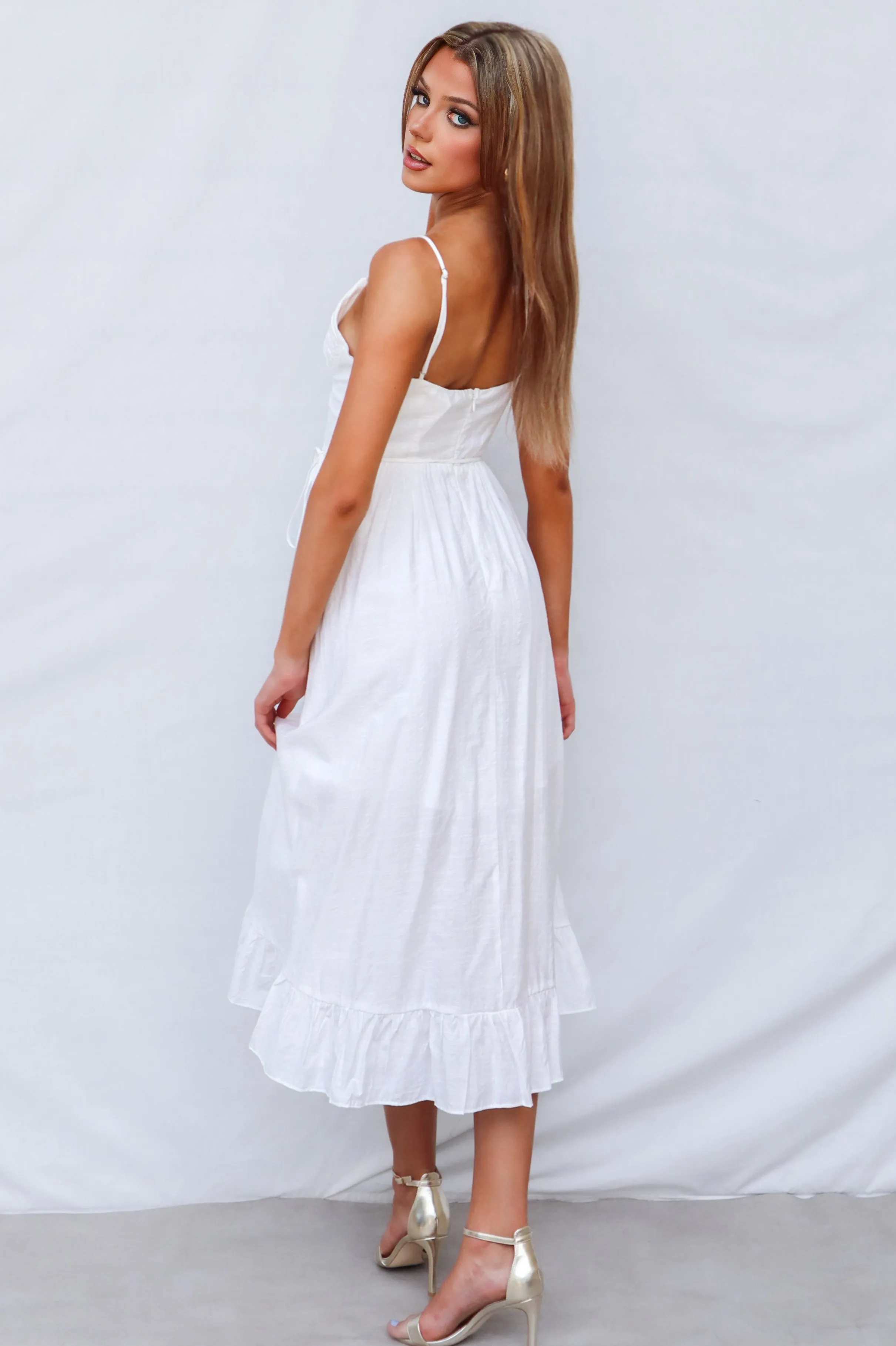 Lala Midi Dress - White