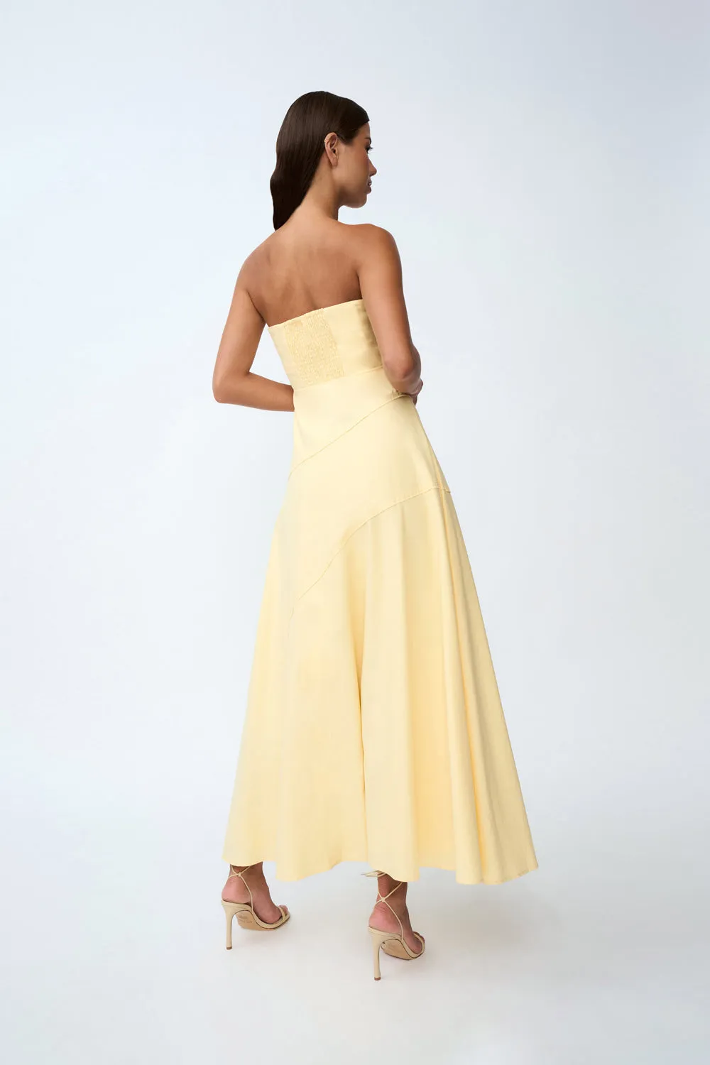 Lemon Drop Strapless Dress | Final Sale - Lemon