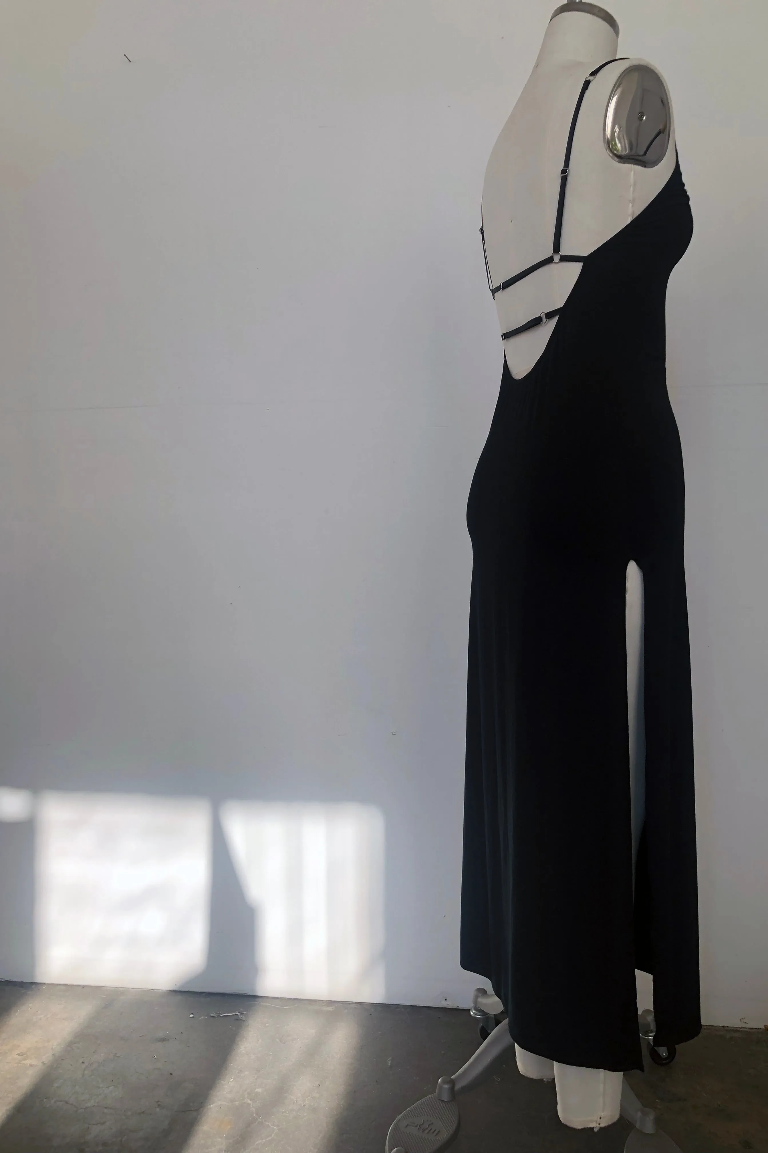 Lucid Slip Dress in Black Tencel Modal Jersey