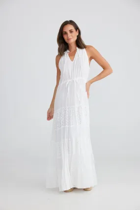 Olympus Dress (White Schiffli)