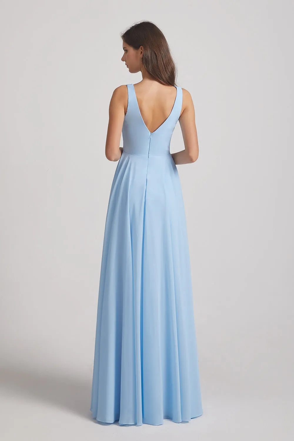 Sleeveless Cowl Chiffon A-Line Bridesmaid Dresses (AF0051)