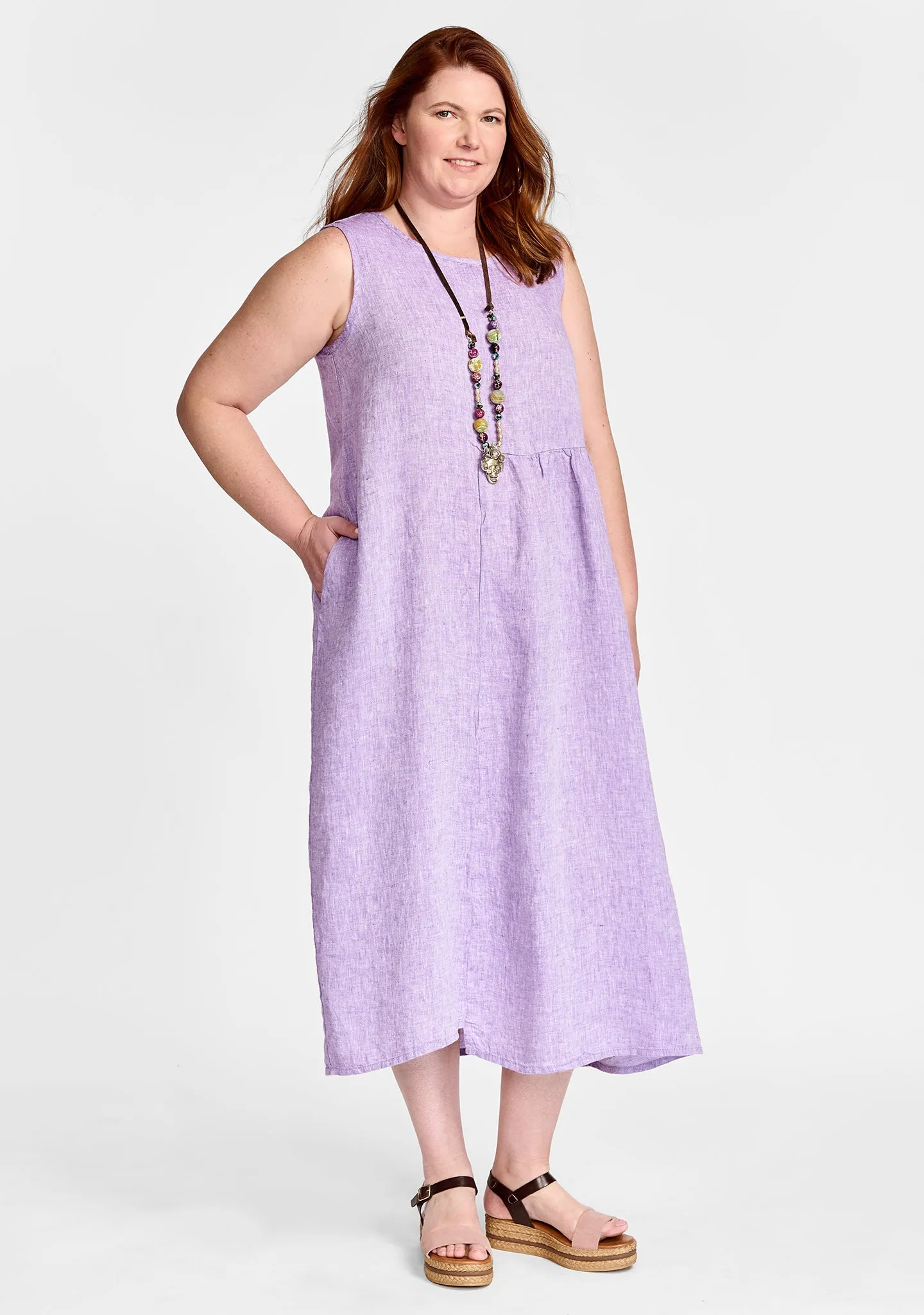 Sybil Dress - Linen Midi Dress