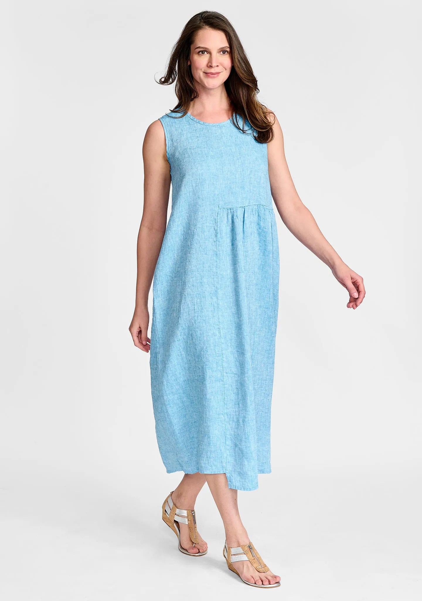 Sybil Dress - Linen Midi Dress