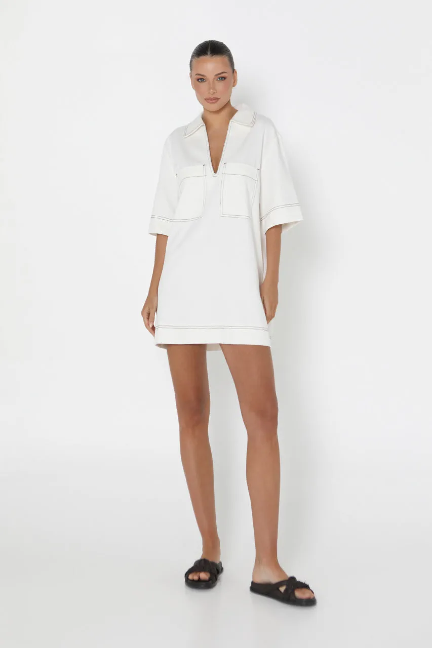 Tara Mini Dress | White