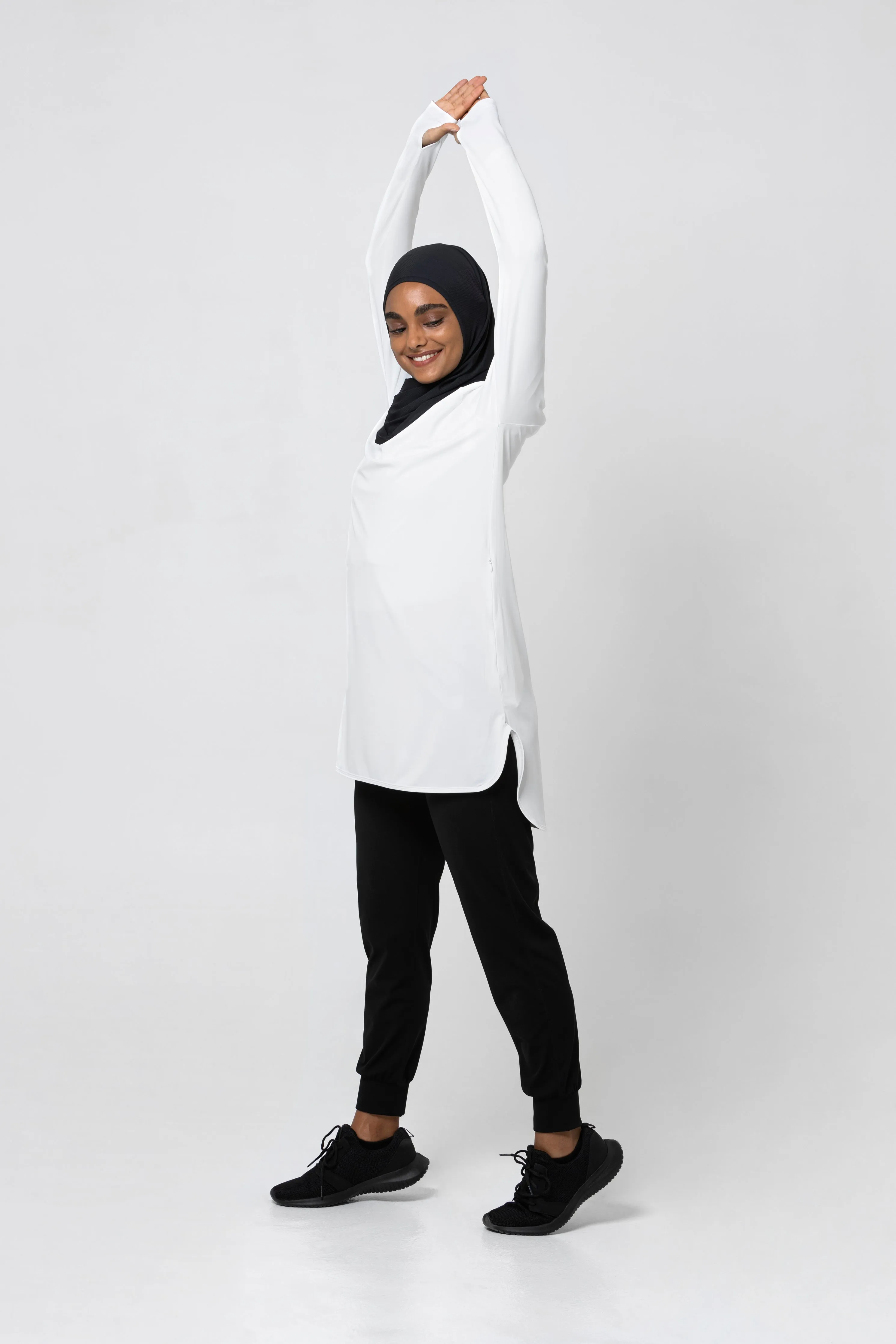 The Staple Modest Sports Dress- White