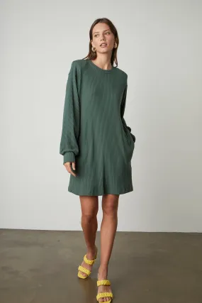 Velvet Women's Lux Rib Sweater Dress - CYPRESS