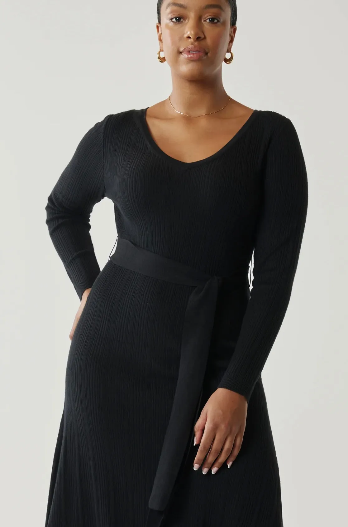 Vienna Knit Dress Black