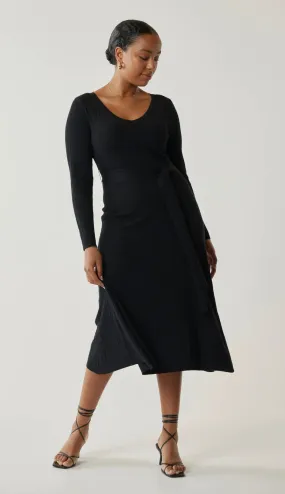 Vienna Knit Dress Black