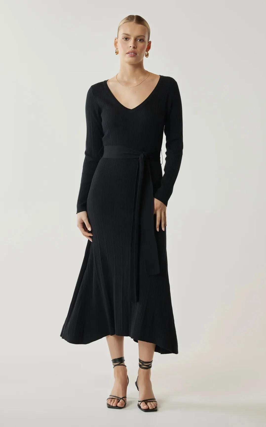 Vienna Knit Dress Black