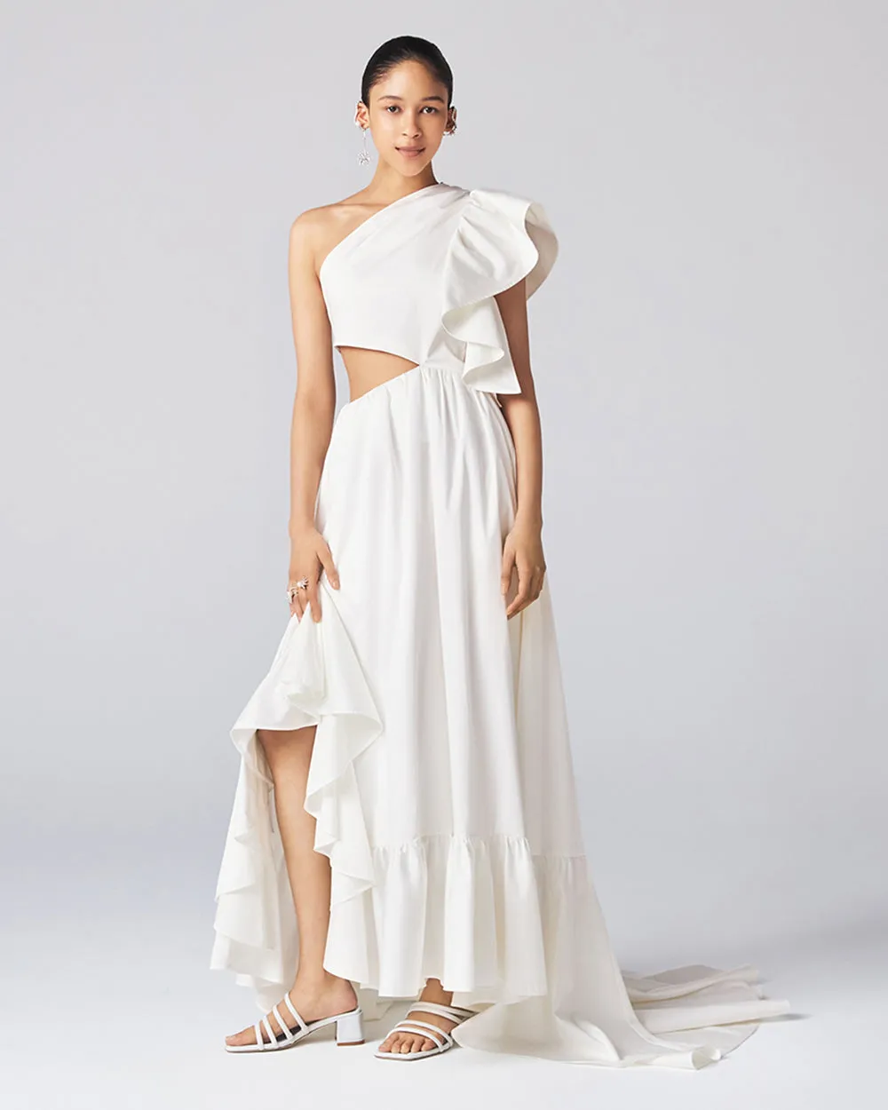 White Odori Midi Dress