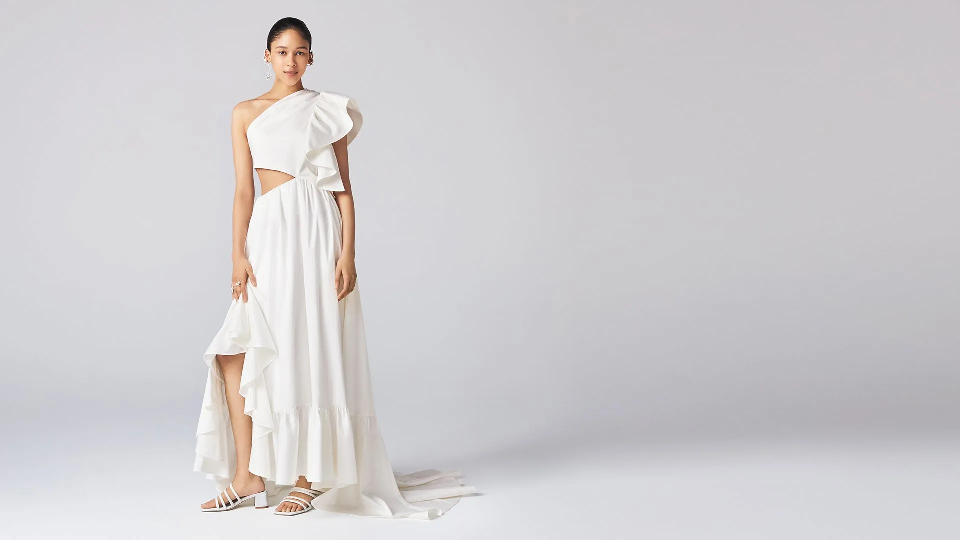 White Odori Midi Dress